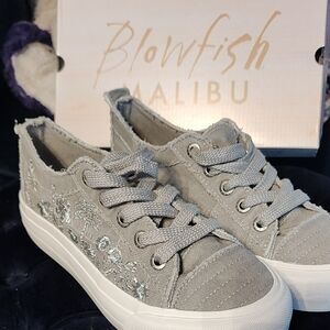 Blowfish Silver and Gray Women's Sneakers